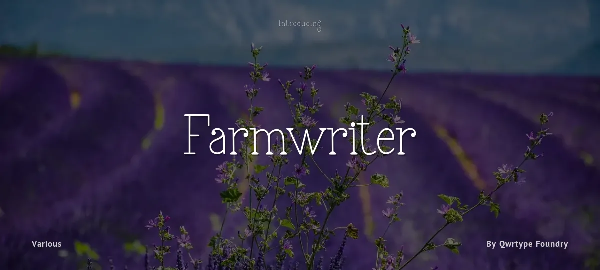 Farmwriter font preview