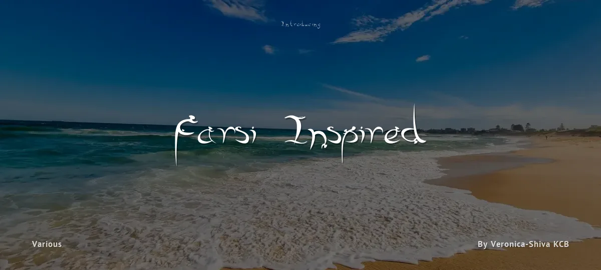 Farsi Inspired font preview