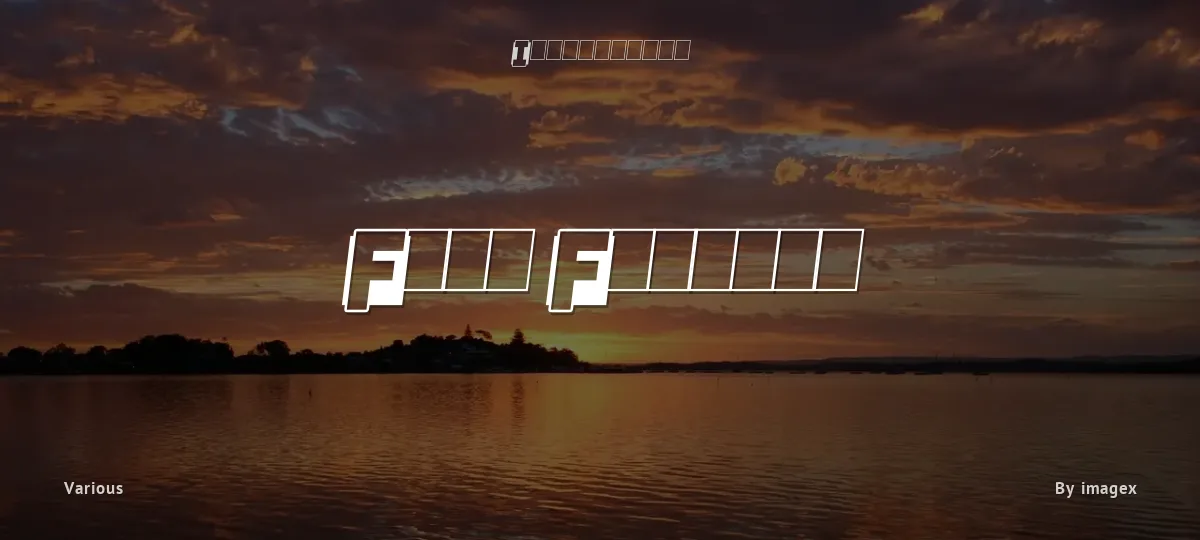 Fast Forward font preview