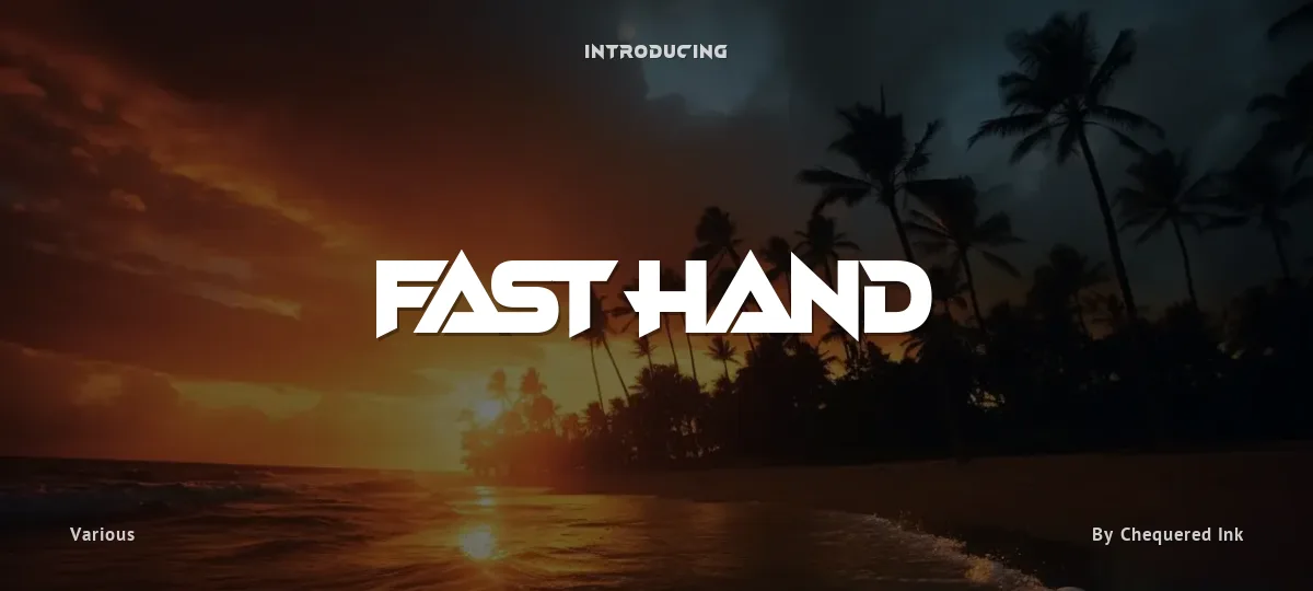 Fast Hand font preview