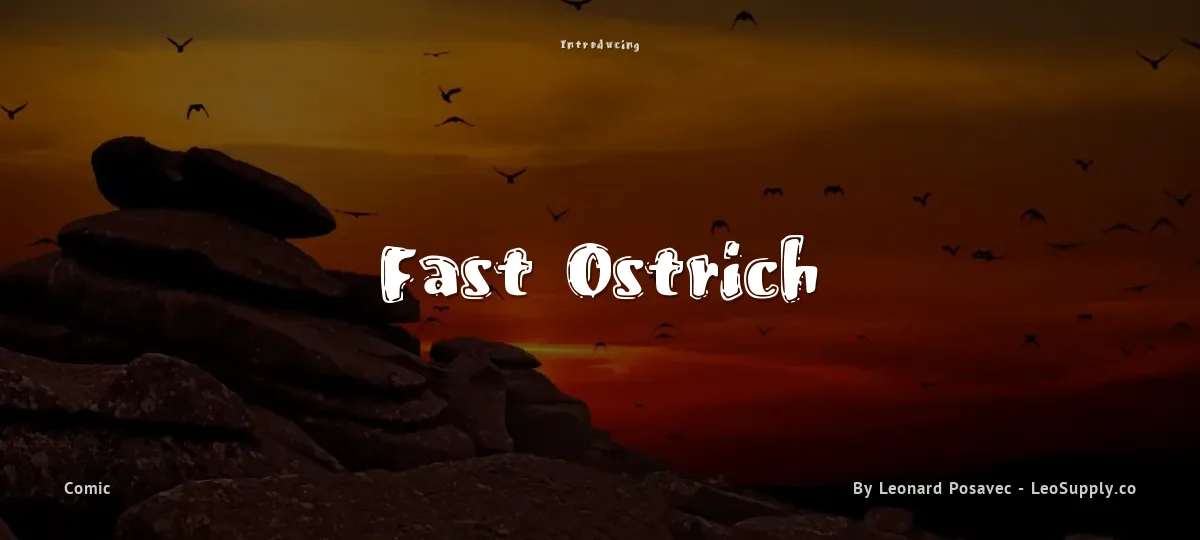Fast Ostrich font preview