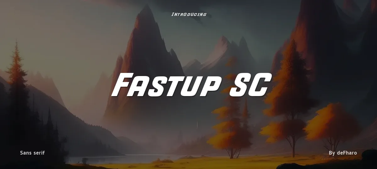 Fastup SC font preview