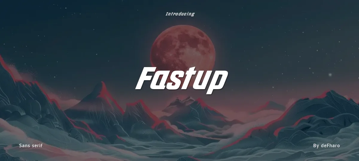 Fastup font preview