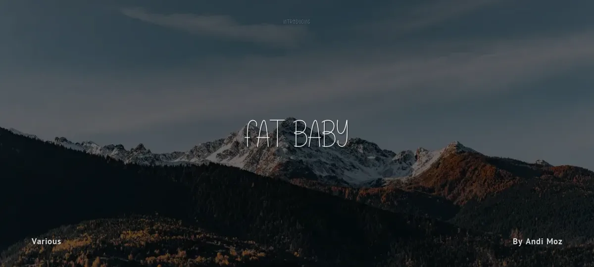 Fat Baby font preview