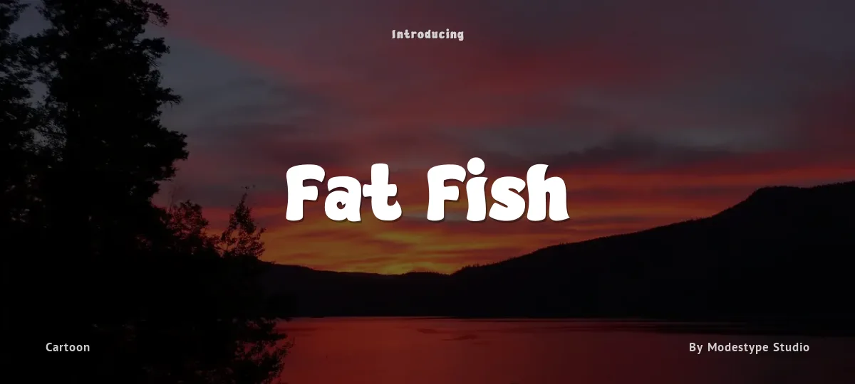 Fat Fish font preview