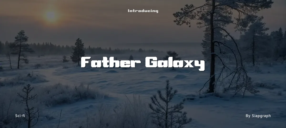 Father Galaxy font preview