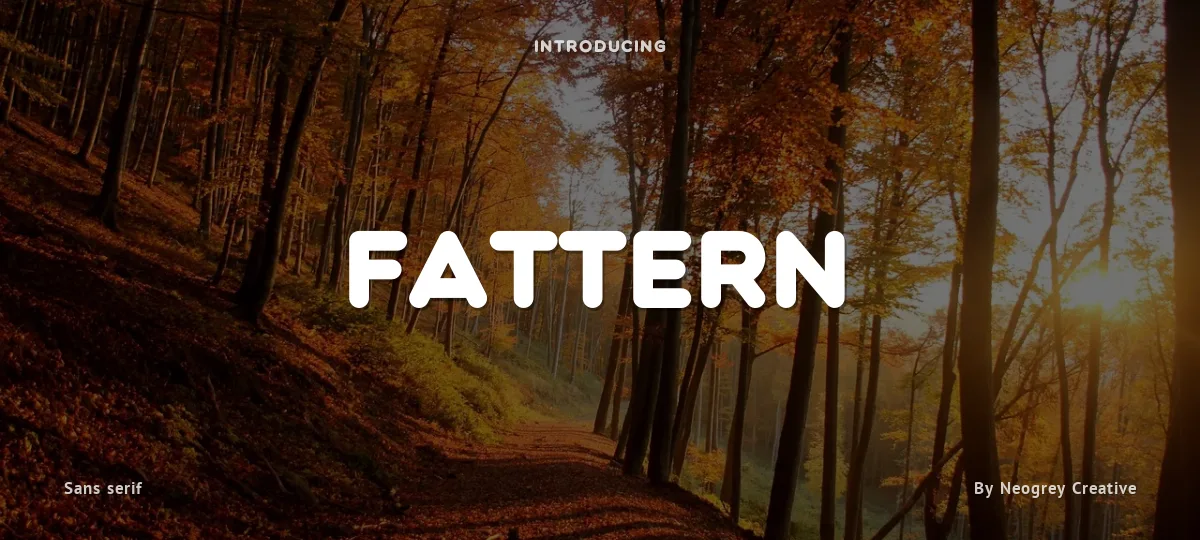 Fattern font preview