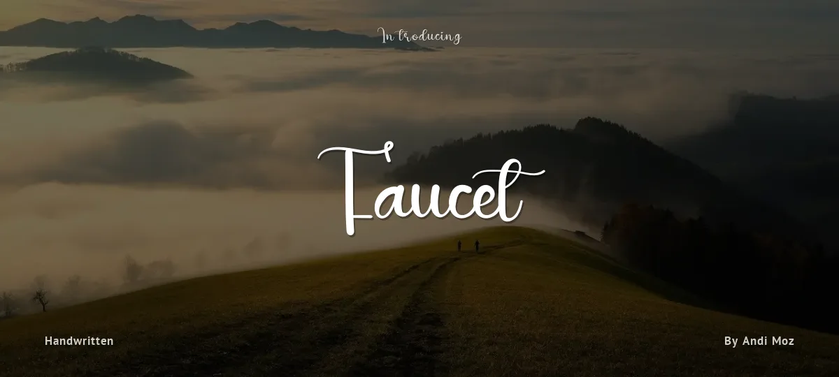 Faucet font preview