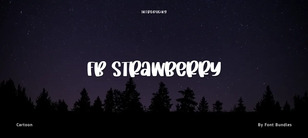 FB Strawberry font preview