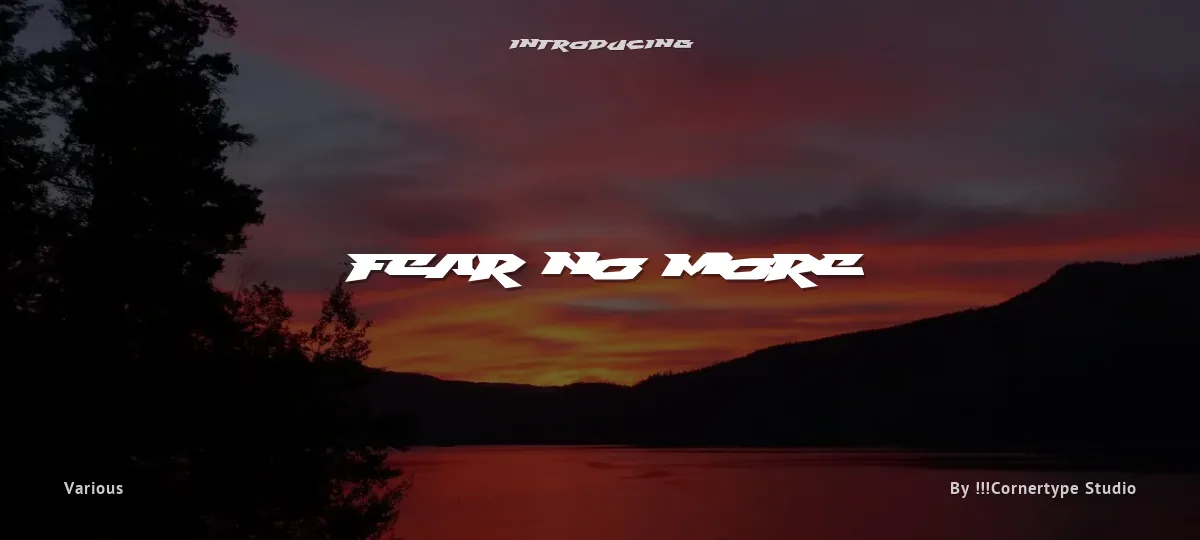 Fear No More font preview