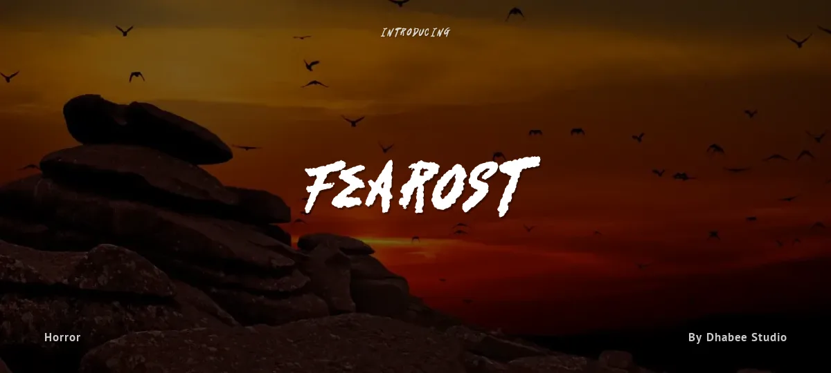 Fearost font preview