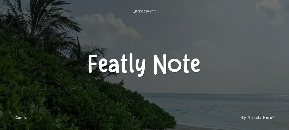 Featly Note font preview