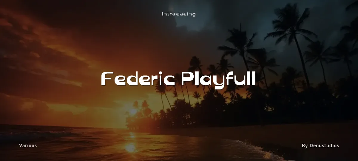 Federic Playfull font preview