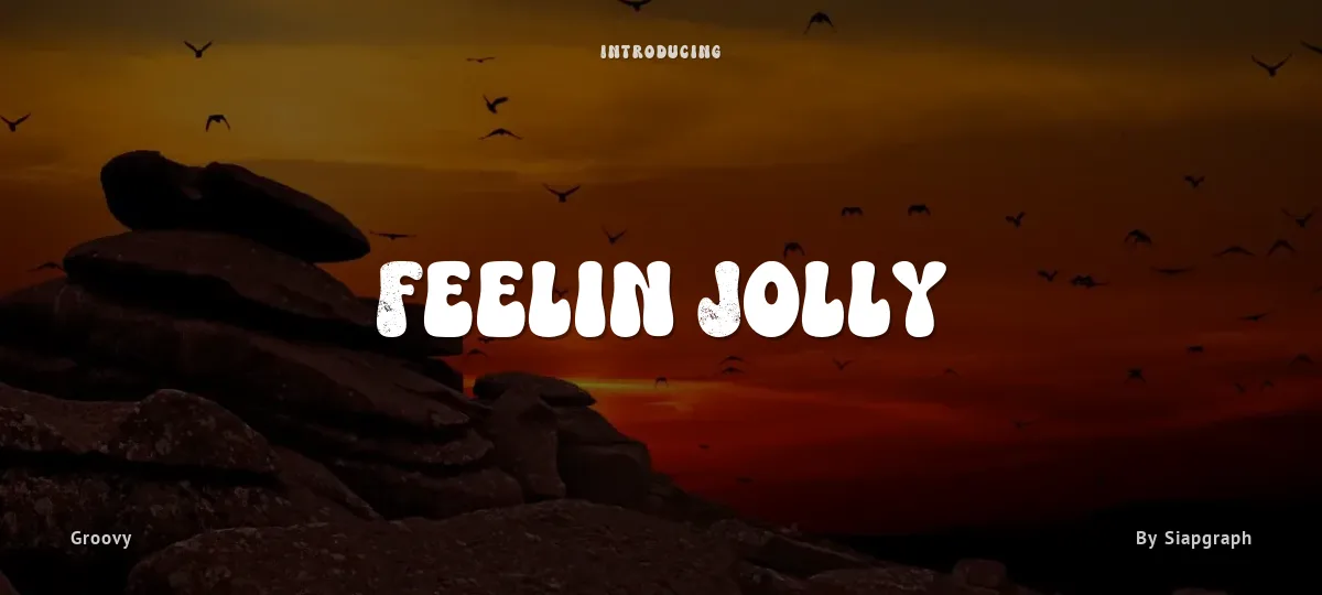 Feelin Jolly font preview