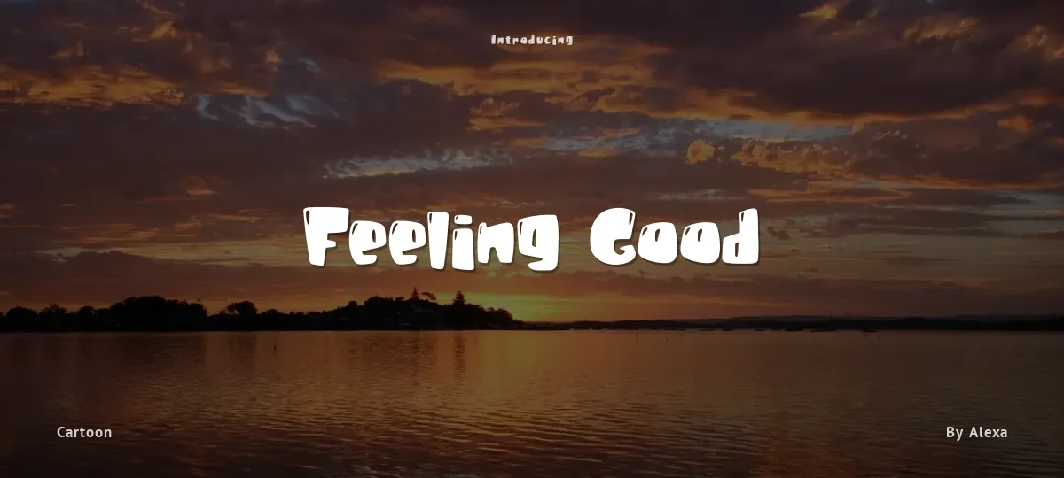 Feeling Good font preview