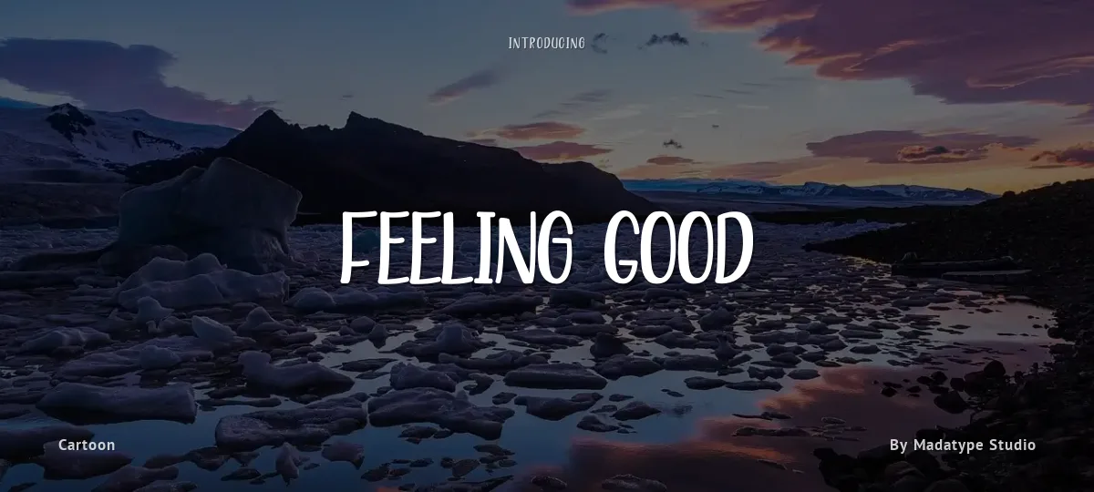 Feeling Good font preview