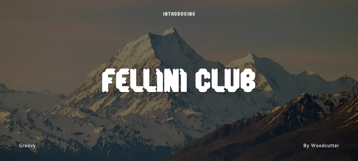 Fellini Club font preview