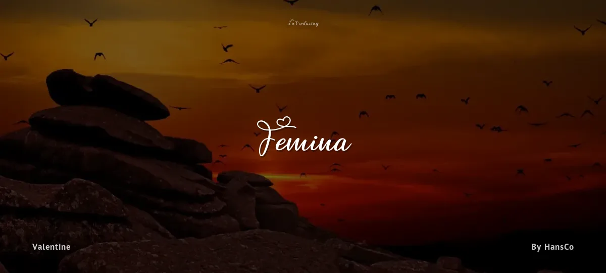 Femina font preview