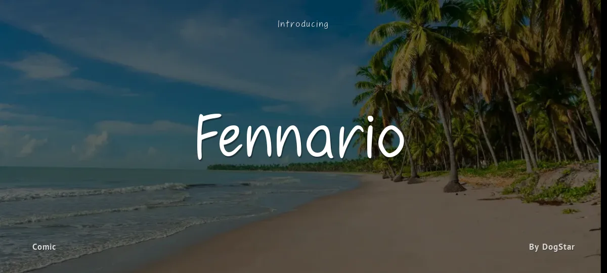 Fennario font preview