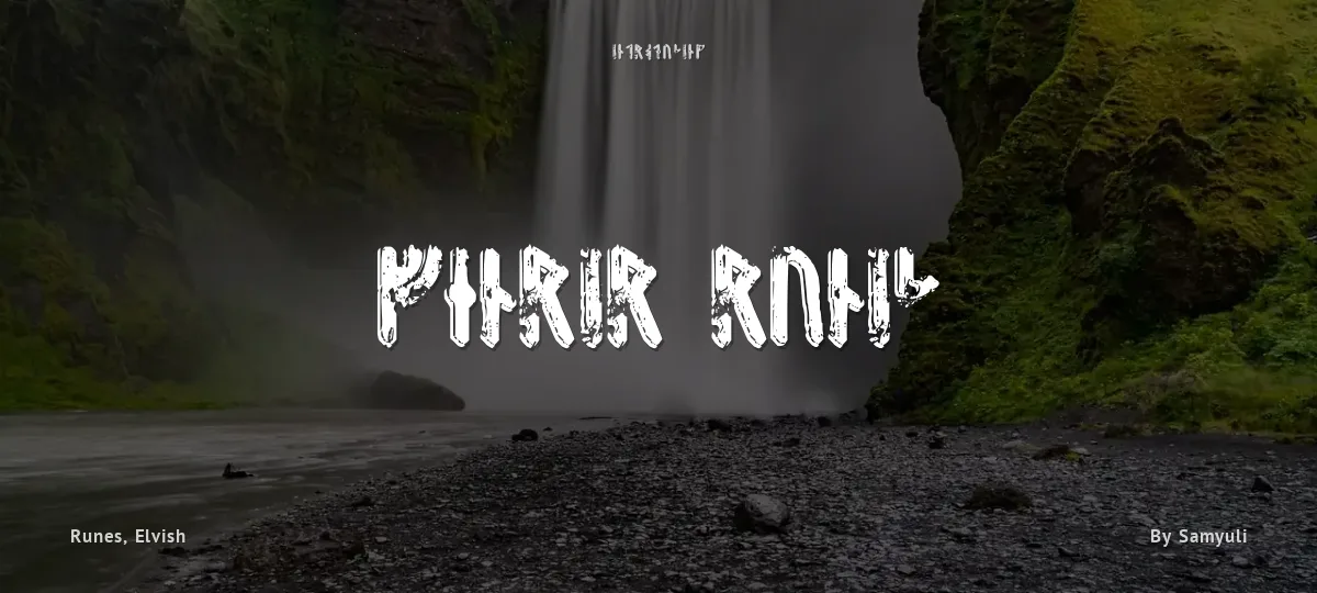 Fenrir Runic font preview