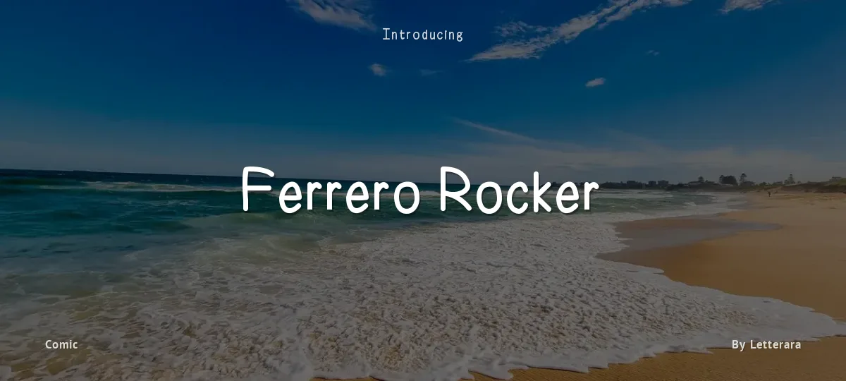 Ferrero Rocker font preview