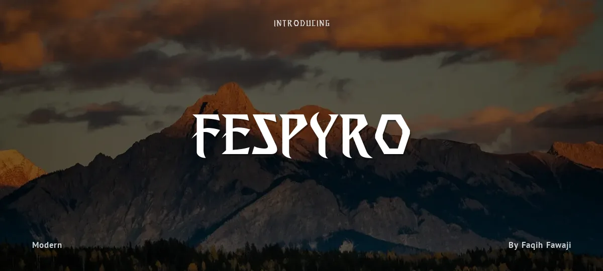 Fespyro font preview