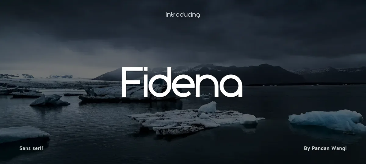 Fidena font preview