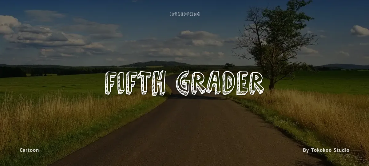 Fifth Grader font preview