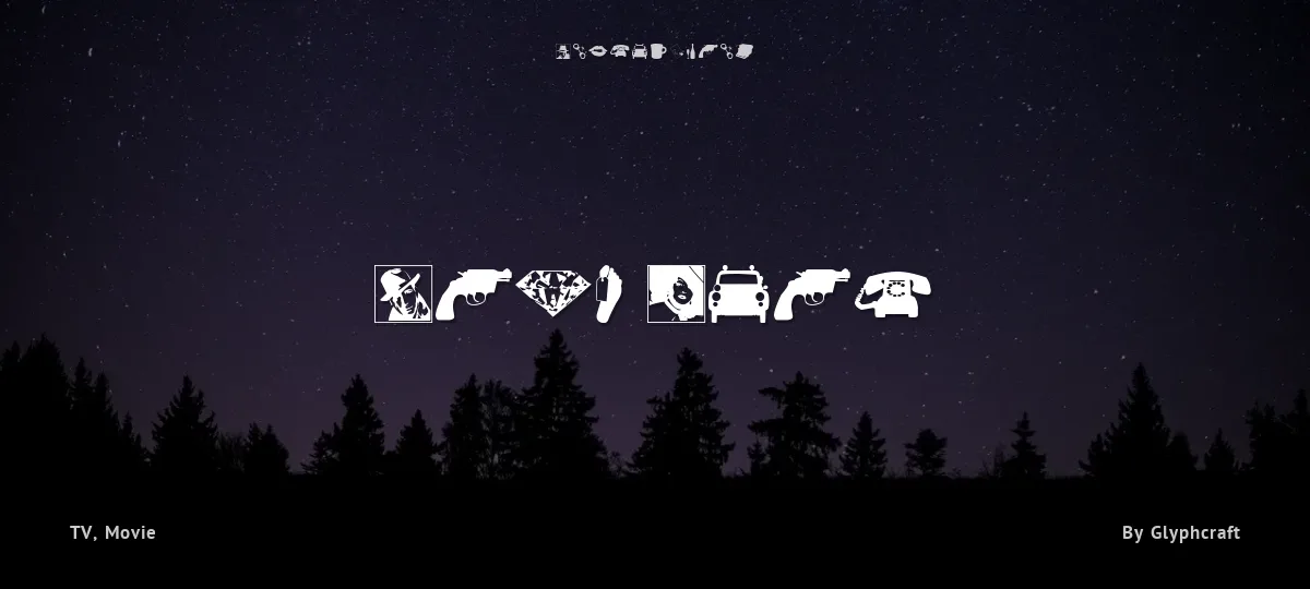 Film Noir font preview