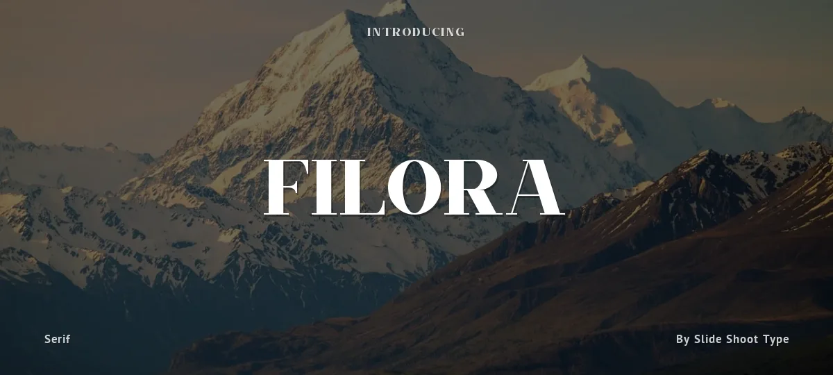 Filora font preview