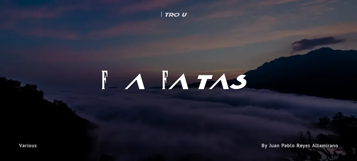 Final Fantasy font preview