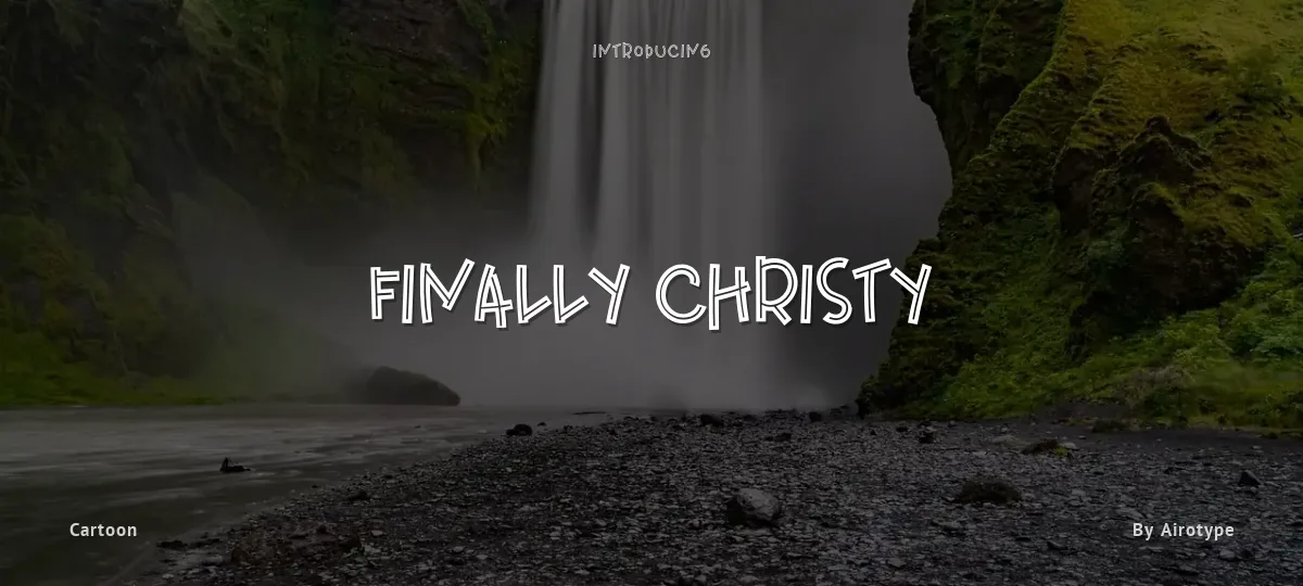 Finally Christy font preview