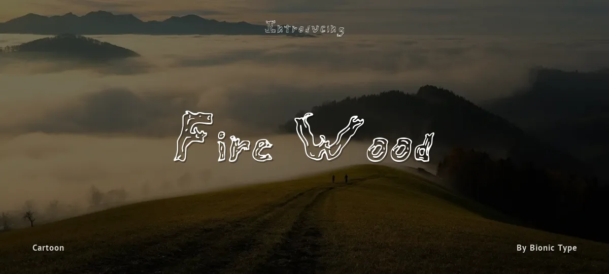 Fire Wood font preview