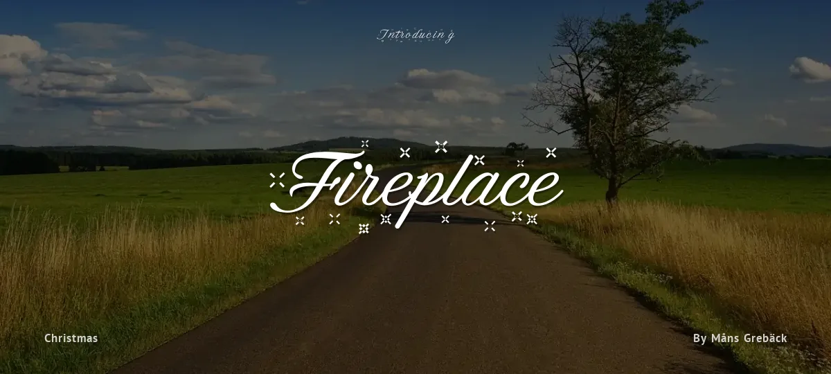 Fireplace font preview