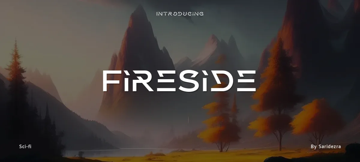 Fireside font preview