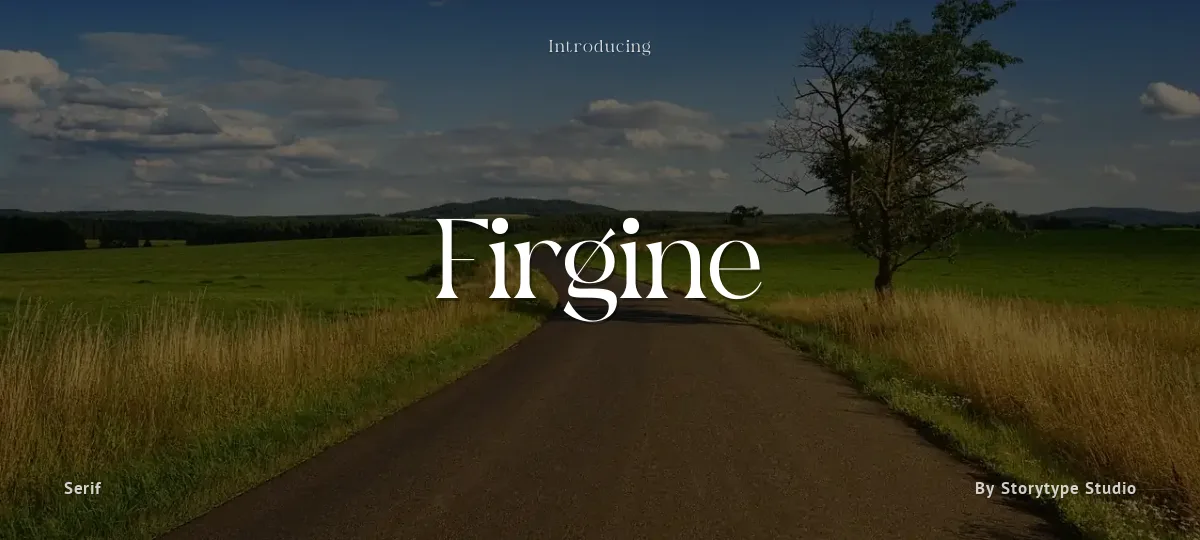 Firgine font preview