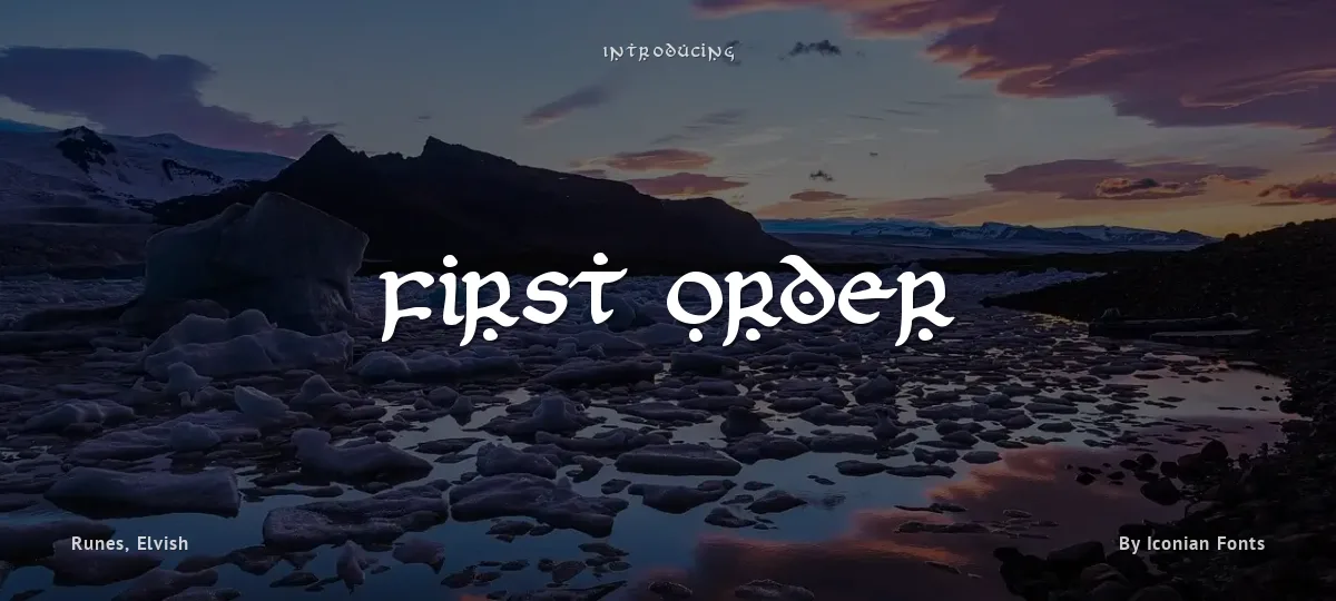 First Order font preview