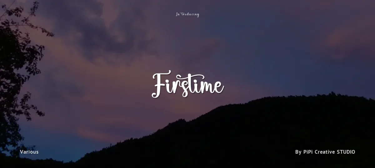 Firstime font preview