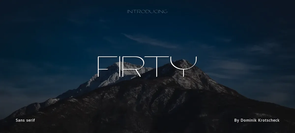 Firty font preview