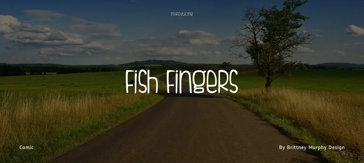 Fish Fingers font preview