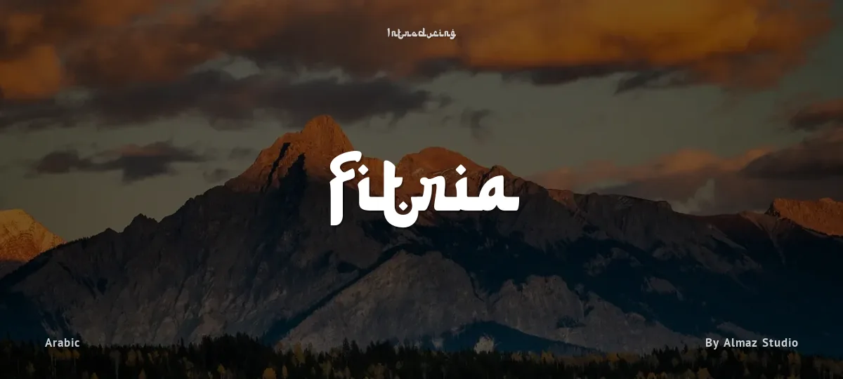 Fitria font preview
