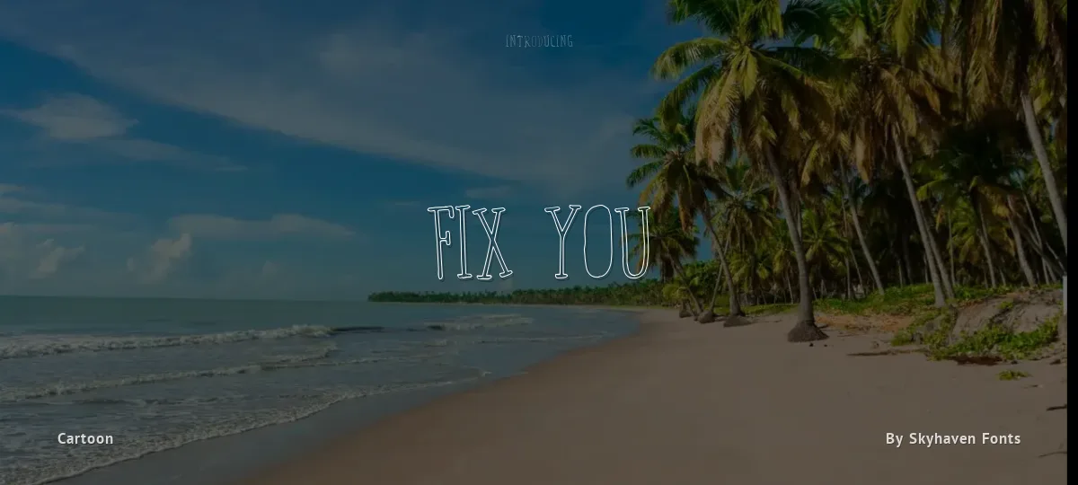 Fix You font preview