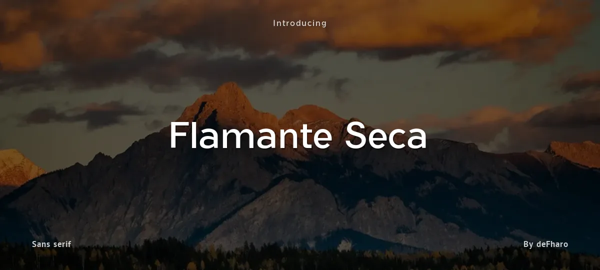 Flamante Seca font preview
