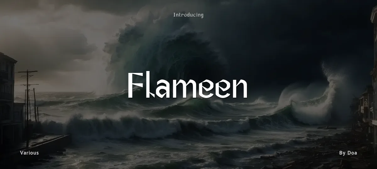 Flameen font preview