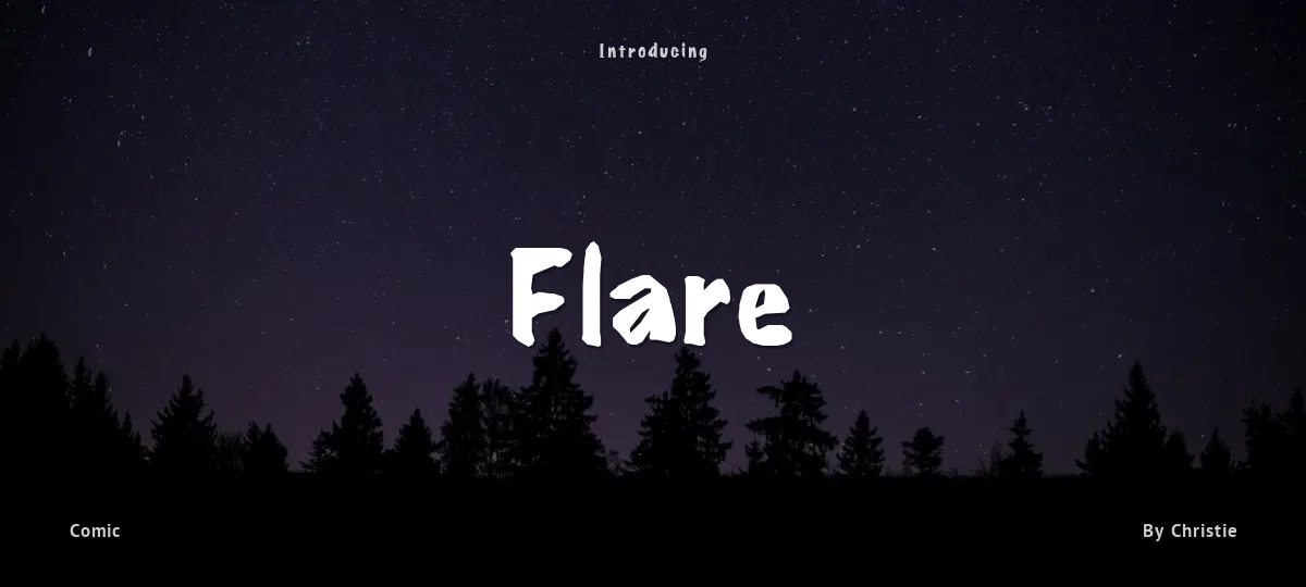 Flare font preview