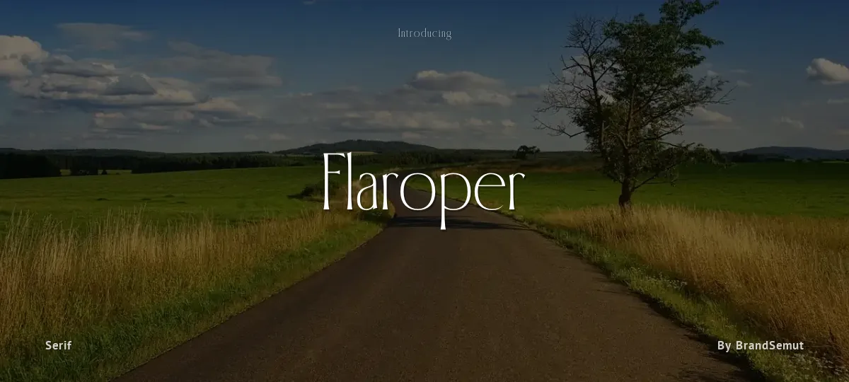 Flaroper font preview