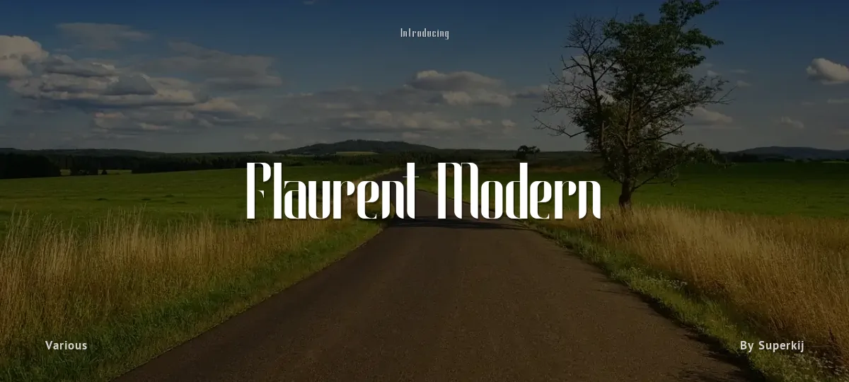 Flaurent Modern font preview