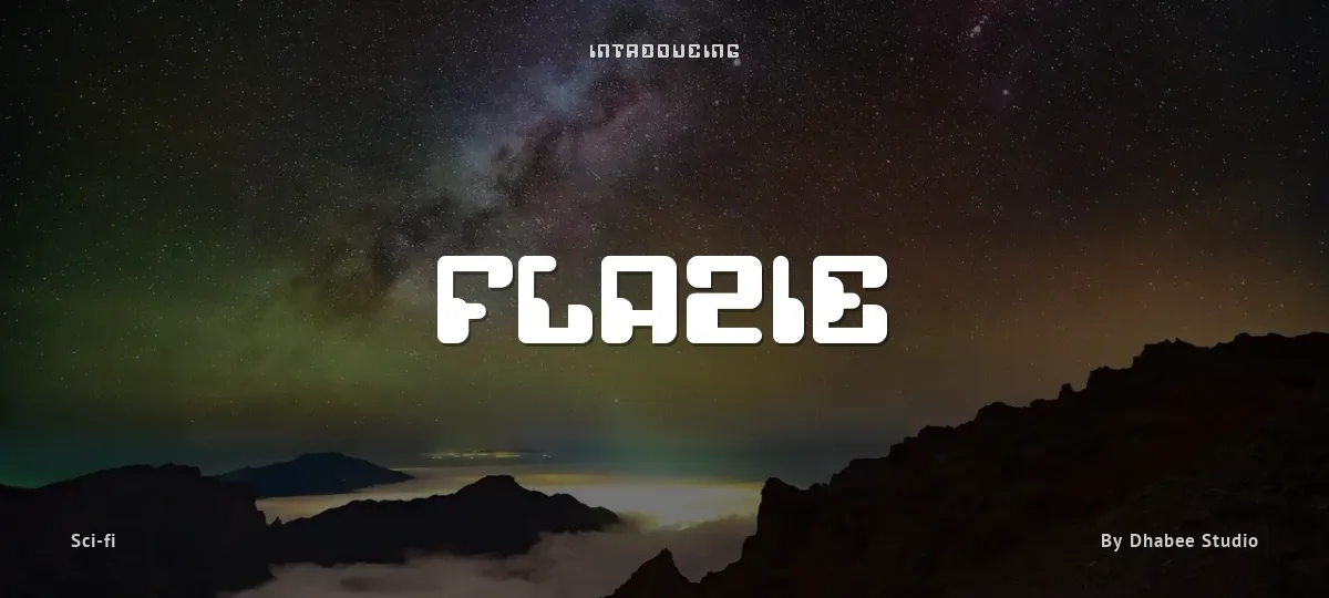 Flazie font preview