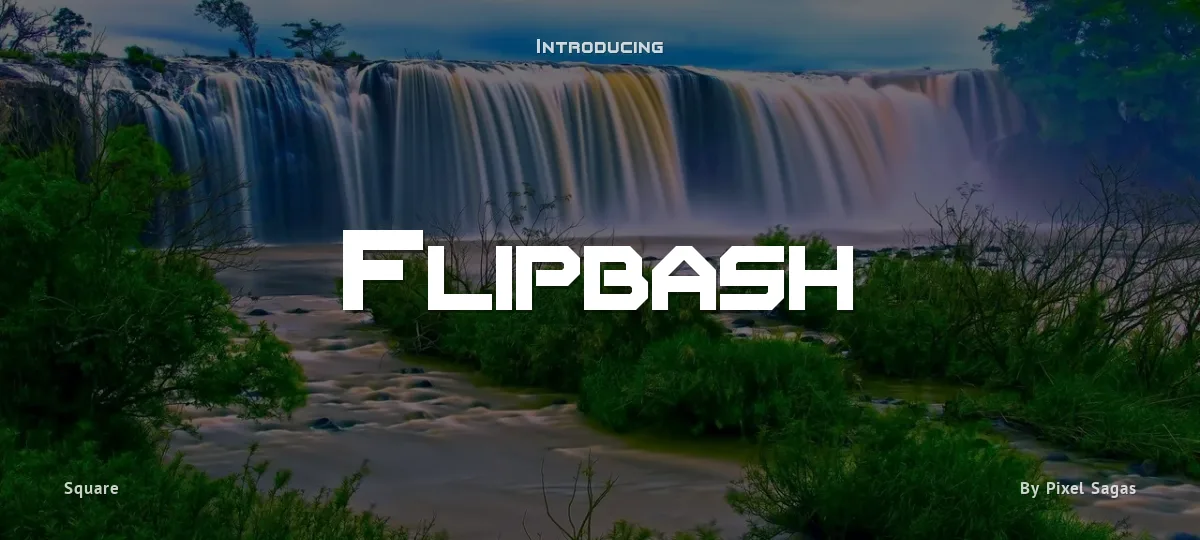 Flipbash font preview