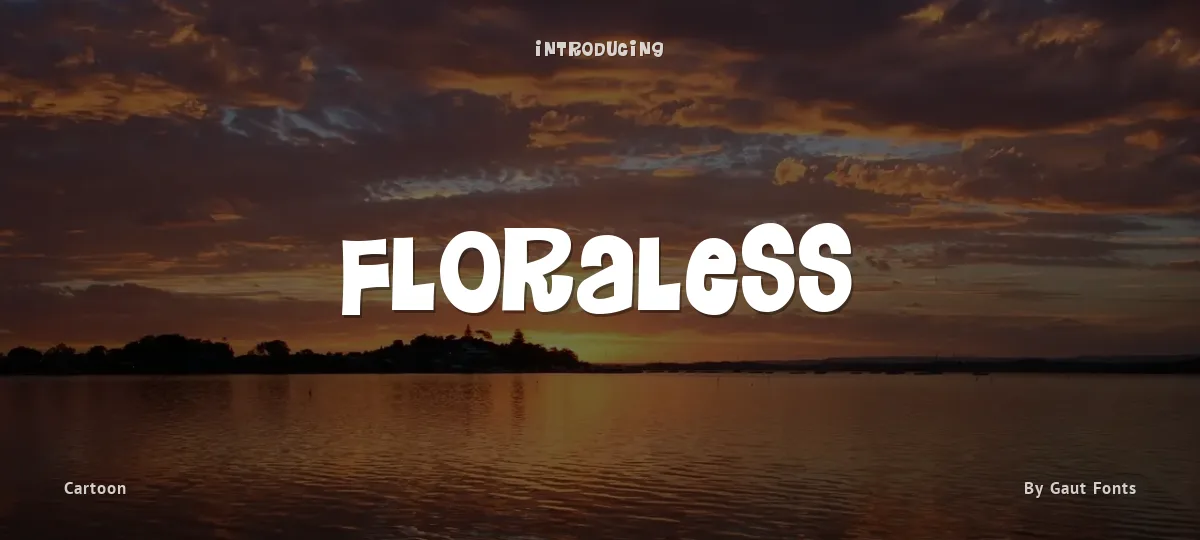 Floraless font preview